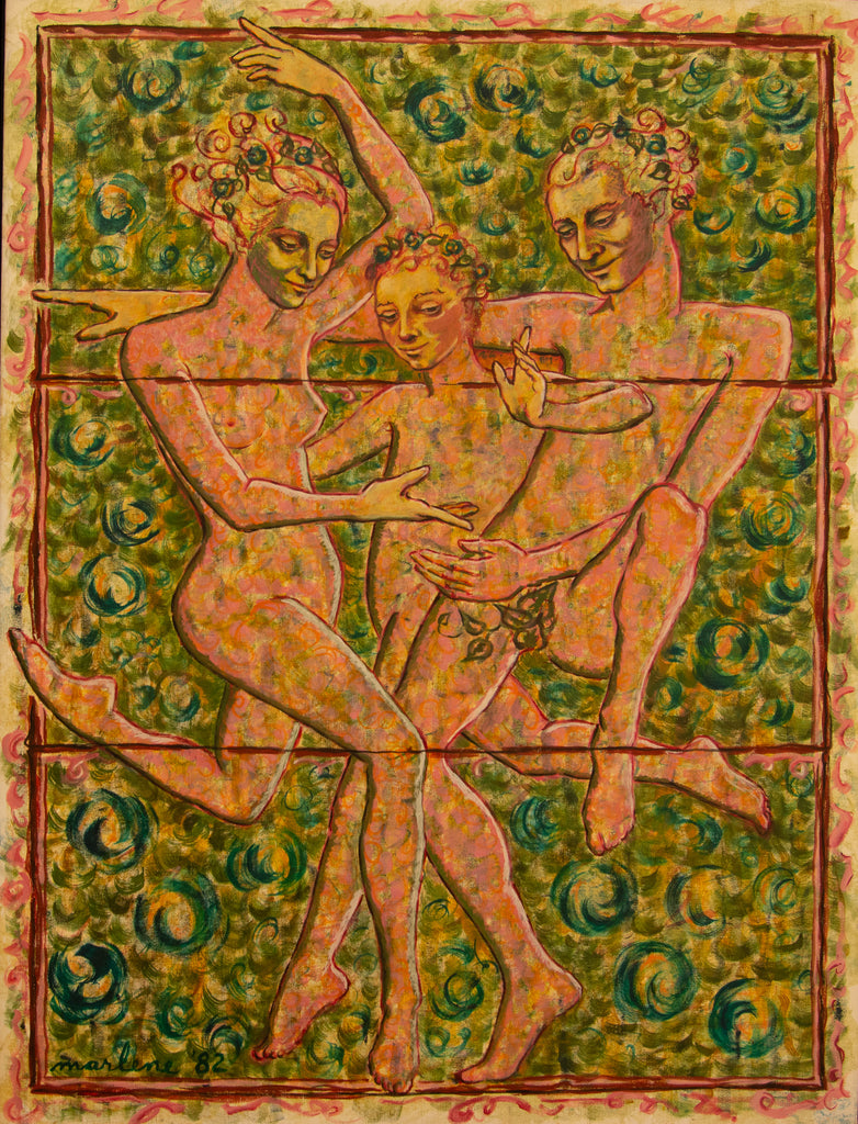 "The Dance in Three Parts and Three People."    49"x37"  1982