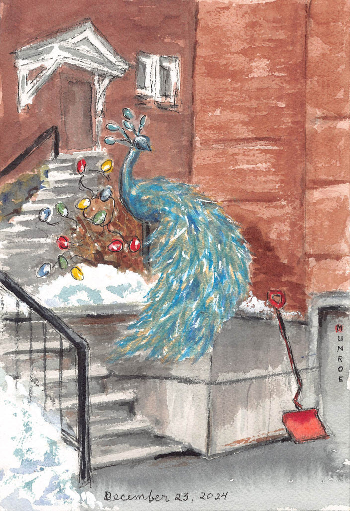 Peacock 10"x7" Watercolour on Paper