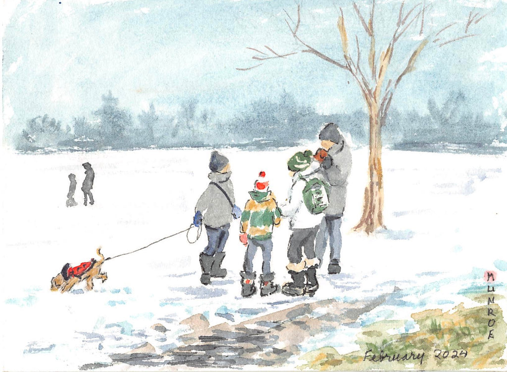 Manor Park Chili Cook Off. 6"x8" Watercolour on Paper