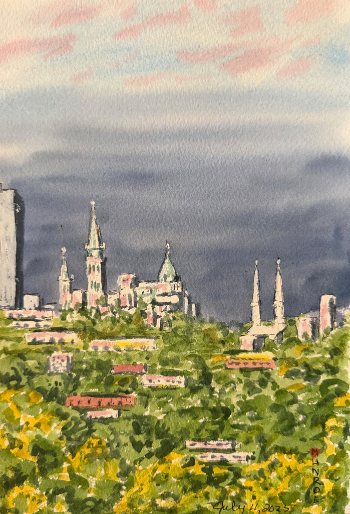 Strange Early Morning Light  10"x7" Watercolour on paper
