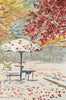 Heavy Snowfall on Coloured Leaves" 10"x 7" Watercolour on Paper