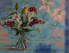 "Flowers in a Vase and in a Blue Turquoise Breeze."   24"x30"  1996