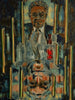 "Painting as Reflecting and Reflection, William Rubin, Art Collector."    23"x18"  1984