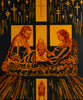 "The Nativity, A Starry Sky, Rectangles Forming a Cross and a Lamb."   36"x40"  1983