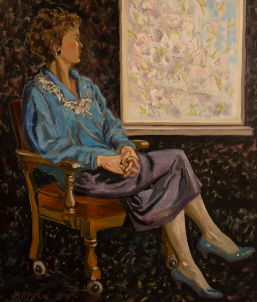 "Seated Woman Looking out the Window."    40"x35"  2002