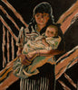"Mother, Child, Pink Diagonals."    40"x32"  1990