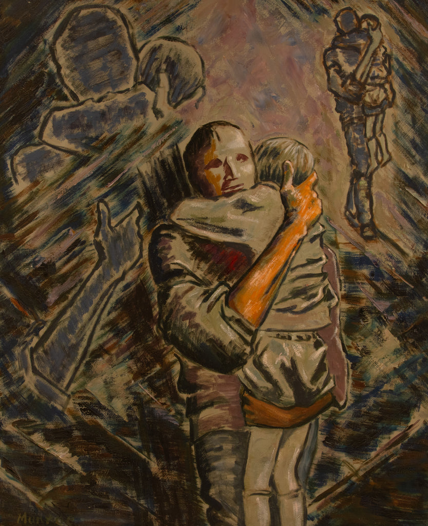 "Father Carrying Child."   40"x32"  1989