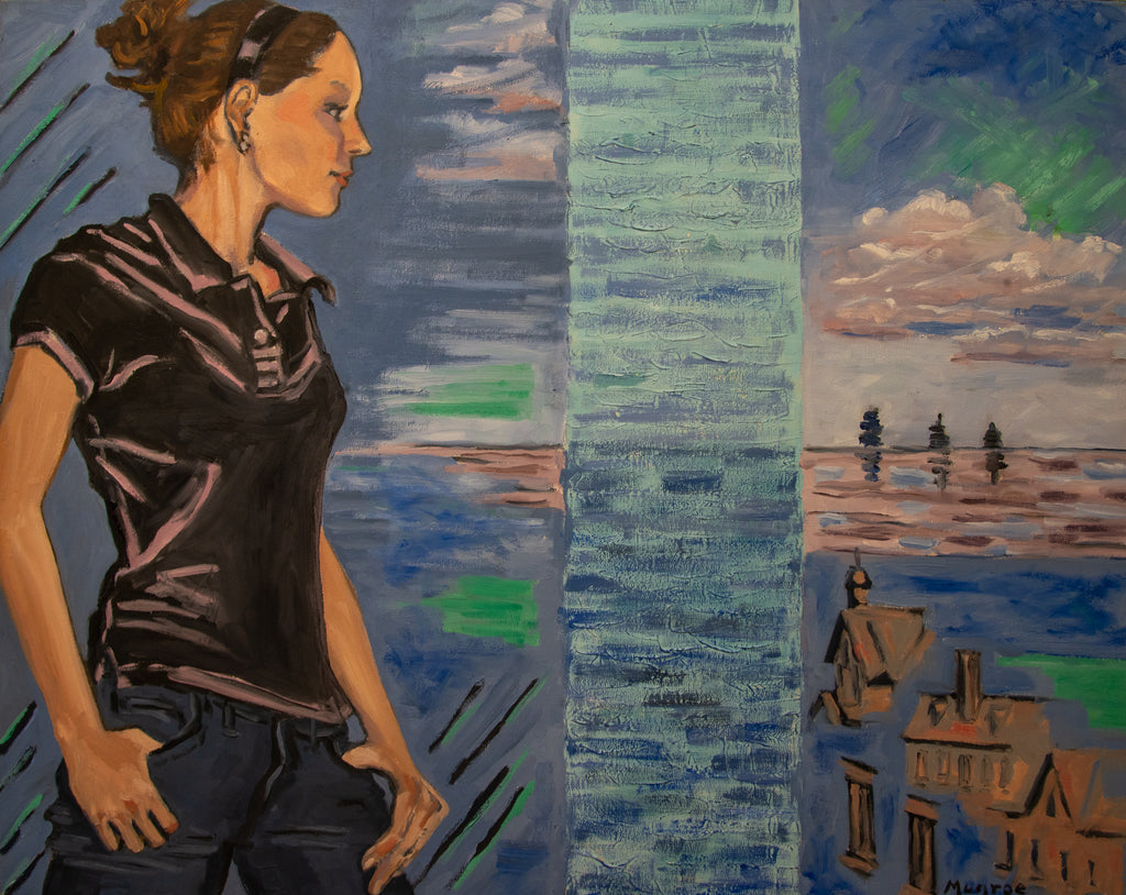 "Young Woman and Memory of Three Ships Sailing In."    24"x30"  2007