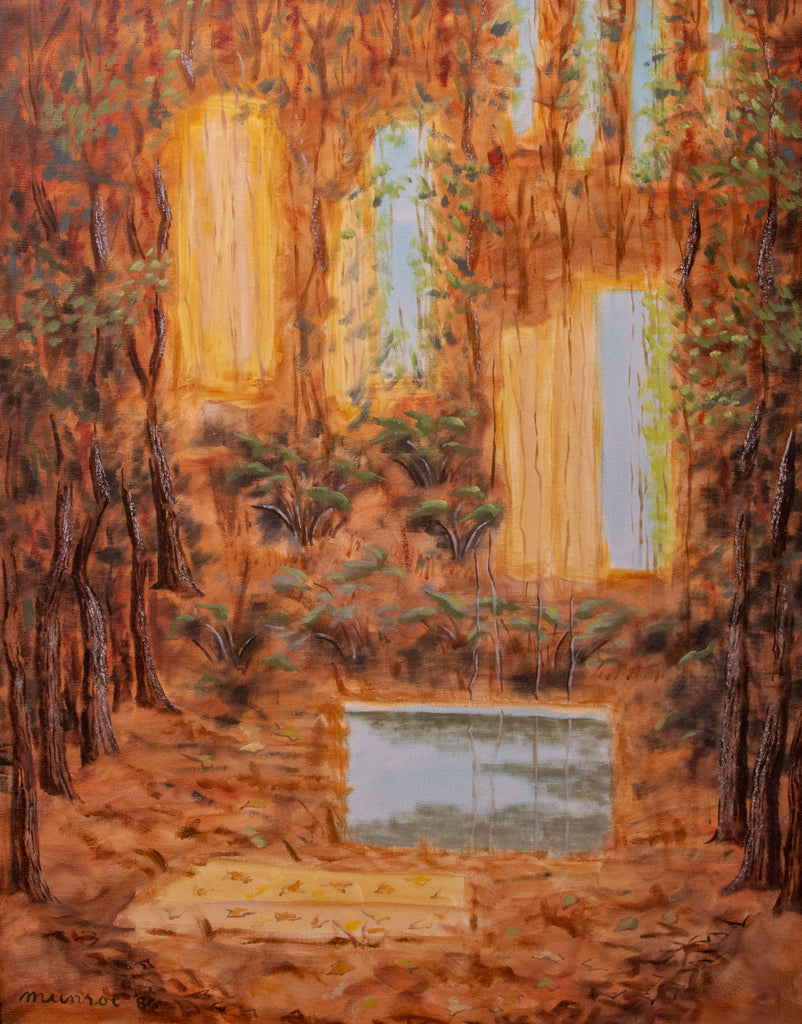 "Forest Floor and Retangle of Light and Sky."    30"x24"  1986