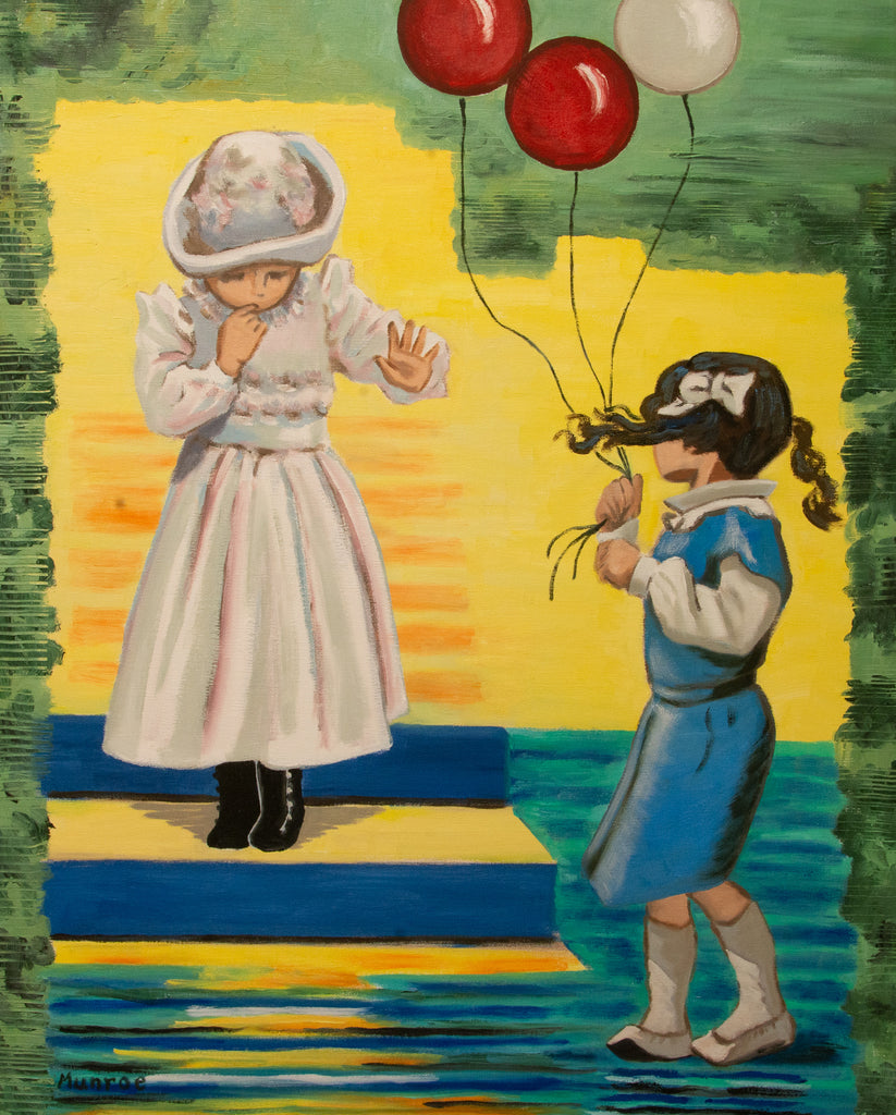 "Generations Party; Red Balloons, Little Girls, 1896-1996."    30"x24"   1996