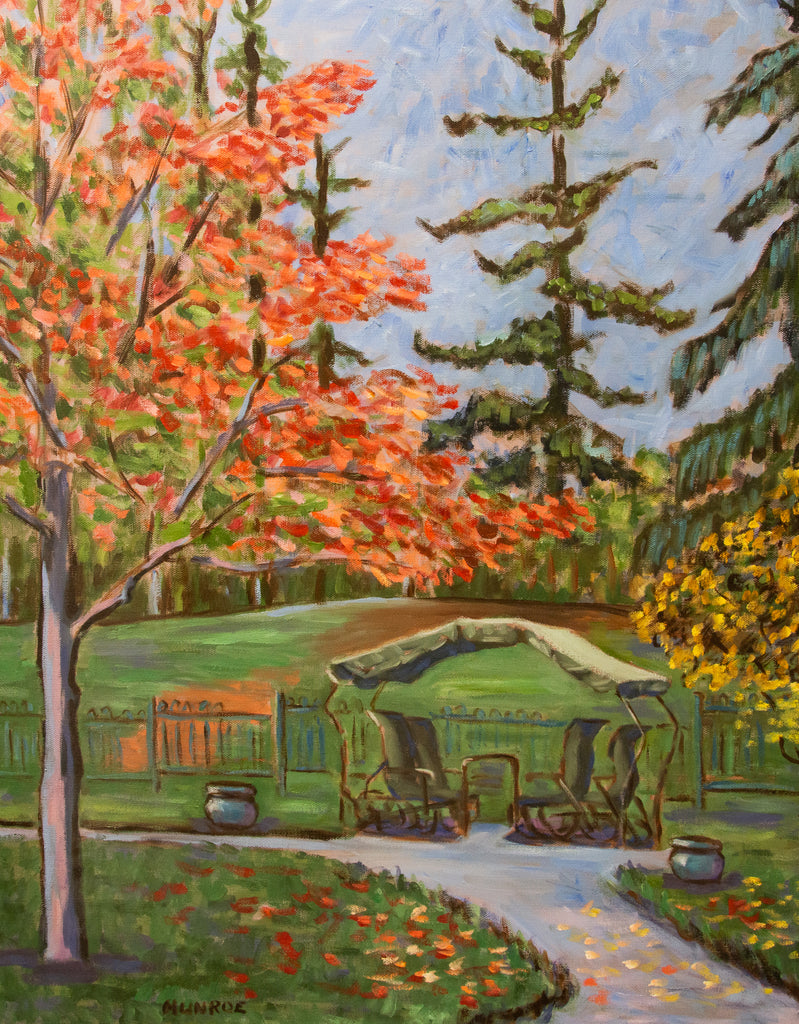 "The Swing in the Garden of the Champlain Residence."    28"x22"  2013