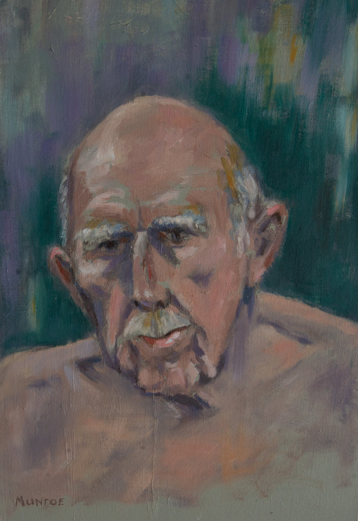"Portrait; Elderly Man, Marvelous Face."    16"x12"  2018