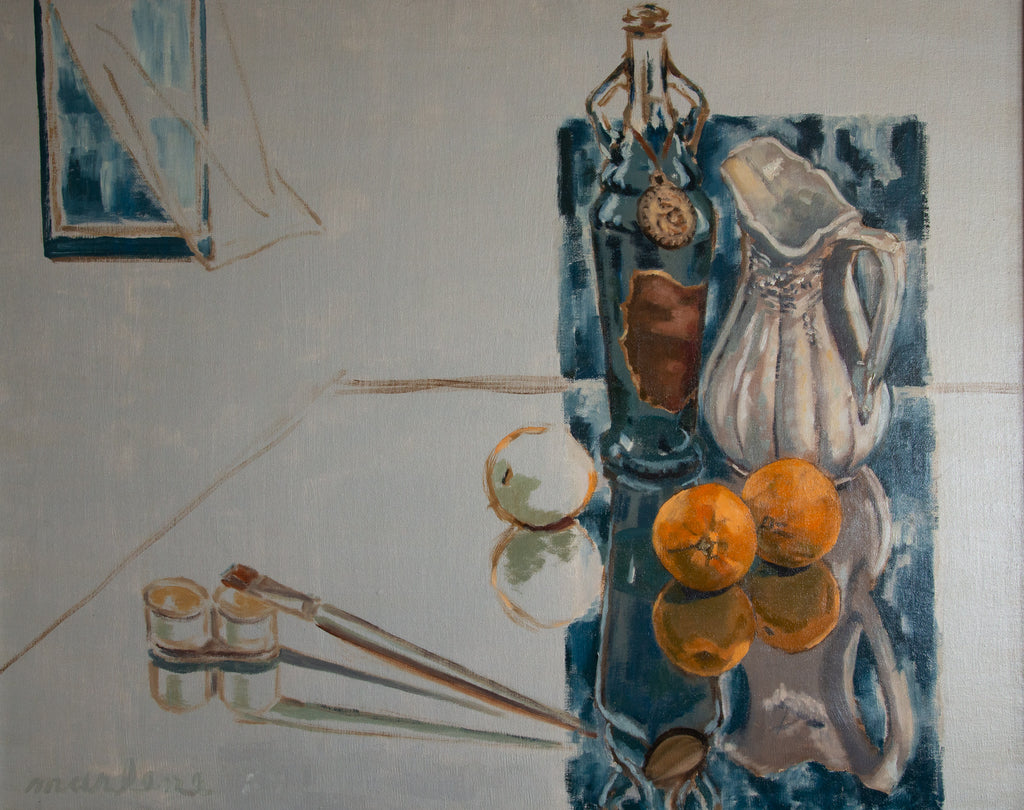 "Still Life; Motif, Painting Things and Breeze in Window."    24"x30"  1987